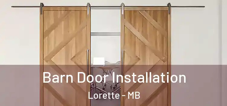  Barn Door Installation Lorette - MB