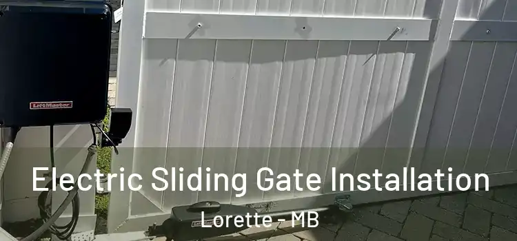  Electric Sliding Gate Installation Lorette - MB
